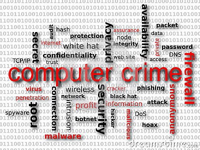 Computer Crime Stock Photo