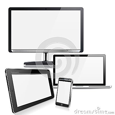 Computer Devices Vector Illustration