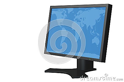 Computer Display Stock Photo