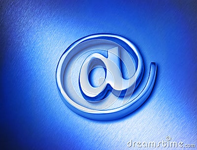 Computer Email At Sign @ Stock Photo
