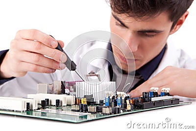 Computer Engineer Stock Photo