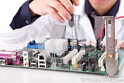 Computer Engineer Stock Photo