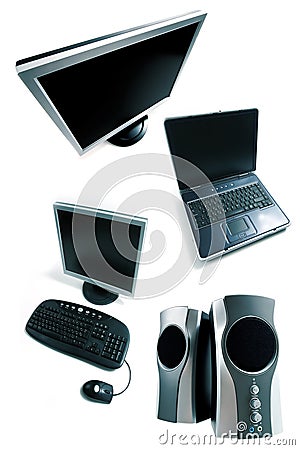 Computer equipments Stock Photo