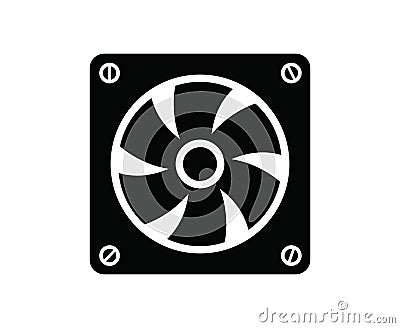 Computer fan Vector Illustration