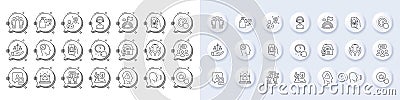 Computer fingerprint, Face id and Best manager line icons. For web app, printing. Line icons. Vector Vector Illustration