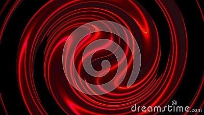 Computer generated abstract twist background. 3D rendering circular merger of neon color lines. Stock Photo