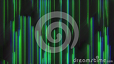 Computer generated chromatic aberration bands. Pixel multi-colored noise. 3d rendering abstract background Stock Photo