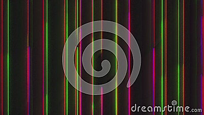 Computer generated chromatic aberration bands. Pixel multi-colored noise. 3d rendering abstract background Stock Photo