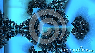 Colorful Abstract Fractal Background Stock Photo