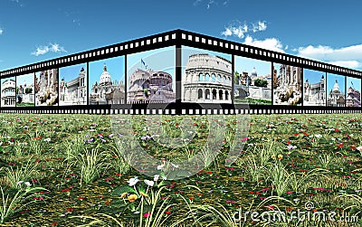 Rome Impressions Cartoon Illustration