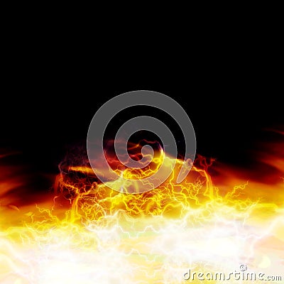 Computer generated fire Stock Photo