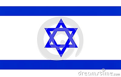 An illustration of the Israel flag Cartoon Illustration