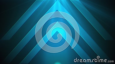 Computer generated technology backdrop. Big abstract arrows point up, 3D rendering Stock Photo
