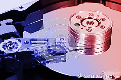 Computer hard disk Stock Photo