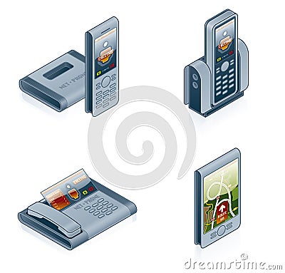 Computer Hardware Icons Set - Design Elements 55f Vector Illustration