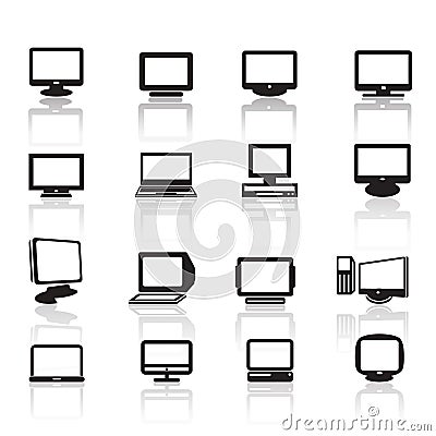 Computer icon set 09 Vector Illustration