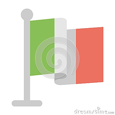 italia flag illustration Cartoon Illustration