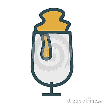 cream drinks Cartoon Illustration