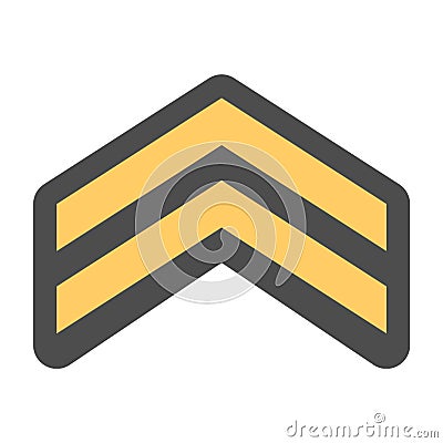 second lieutenant icon Cartoon Illustration