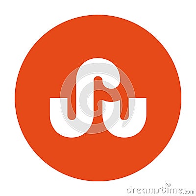 stumbleupon logo illustration. Cartoon Illustration