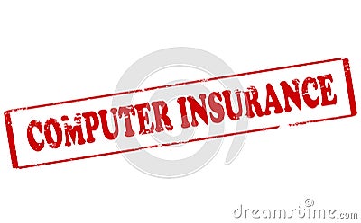 Computer insurance Cartoon Illustration