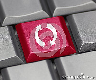 Computer key - Refresh symbol Stock Photo