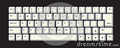 Computer Keyboard Vector Illustration