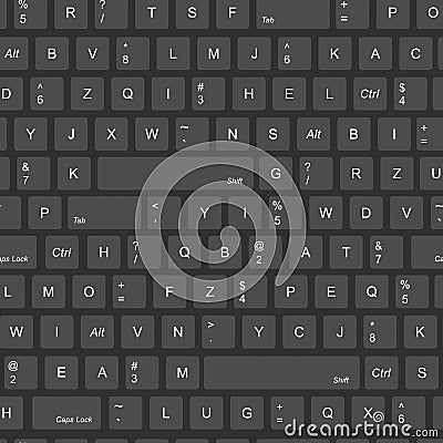 Computer keyboard background seamless. Abstract vector pattern texture seamless background. gray buttons, keyboard Stock Photo