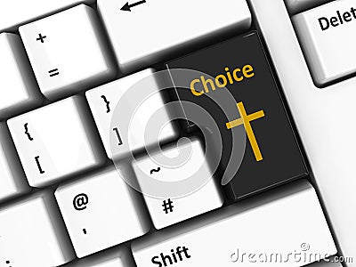 Computer keyboard choice Stock Photo