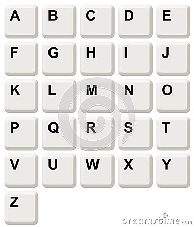 Computer Keyboard Keys Stock Photo
