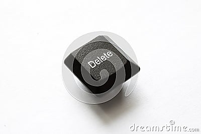 Computer keyboard keys. delete Stock Photo