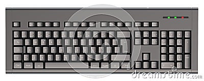 Computer Keyboard wireless Stock Photo