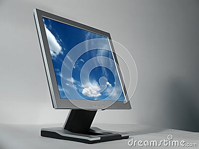 Computer LCD monitor Stock Photo