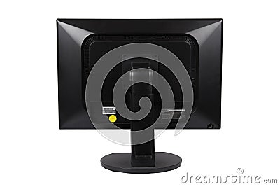 Computer LCD monitor on the back Stock Photo