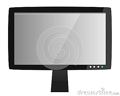 Computer lcd monitor Vector Illustration