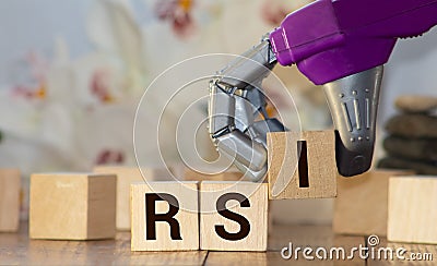 computer letters spelling rsi represents repetitive strain injury Stock Photo