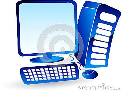 Computer logo Vector Illustration