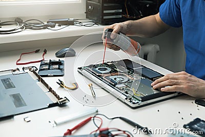 computer maintenance Stock Photo