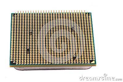 Computer microprocessor isolated Stock Photo