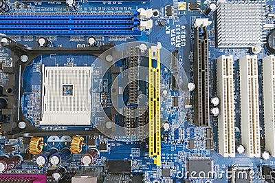 Computer motheboard Stock Photo