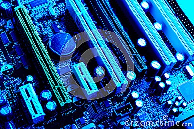 Computer Motherboard Stock Photo