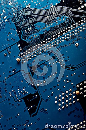 Computer Motherboard Stock Photo