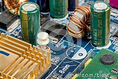 Computer motherboard Stock Photo