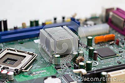 Computer motherboard Stock Photo