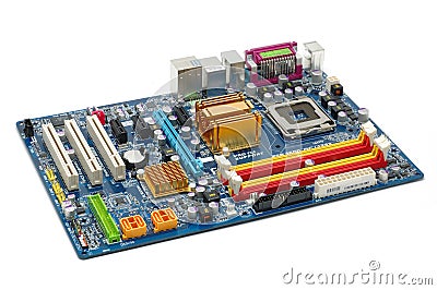 Computer motherboard Stock Photo