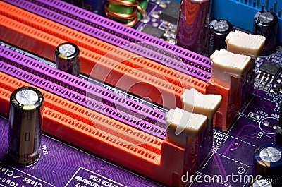 Computer motherboard Stock Photo