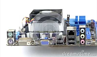 Computer motherboard Stock Photo