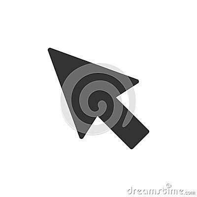 Computer mouse cursor icon in flat style. Arrow cursor vector il Vector Illustration