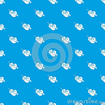 Computer mouse repair pattern seamless blue Stock Photo