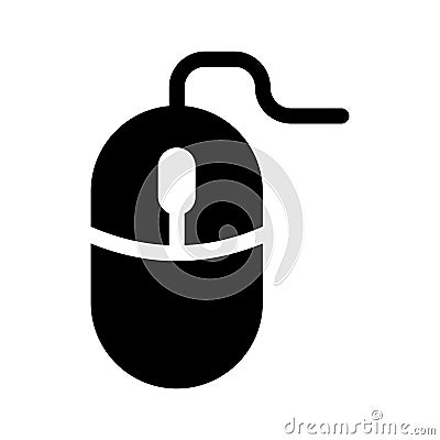 A computer mouse symbol for navigation or input Vector Illustration